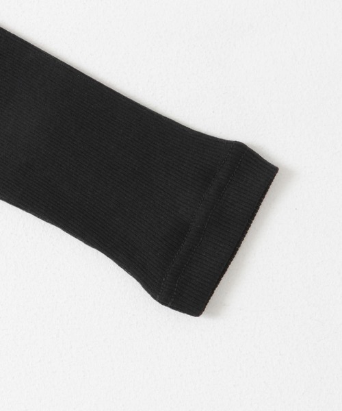 audrey and john wad（オードリーアンドジョンワッド）の「Audrey and John Wad　C/Ny 丸胴テレコ（Tシャツ/カットソー・レディース・ブラック/オフホワイト/グレー・FREE）」の12枚目の写真