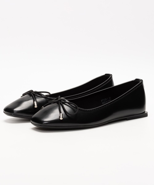 SVEC（シュベック）の「スクエアヒール リボンパンプス / バレエシューズ ballet shoes（パンプス・レディース・ブラック/ホワイト/レッド/ブラック系その他・40/38/37/36/39）」の17枚目の写真