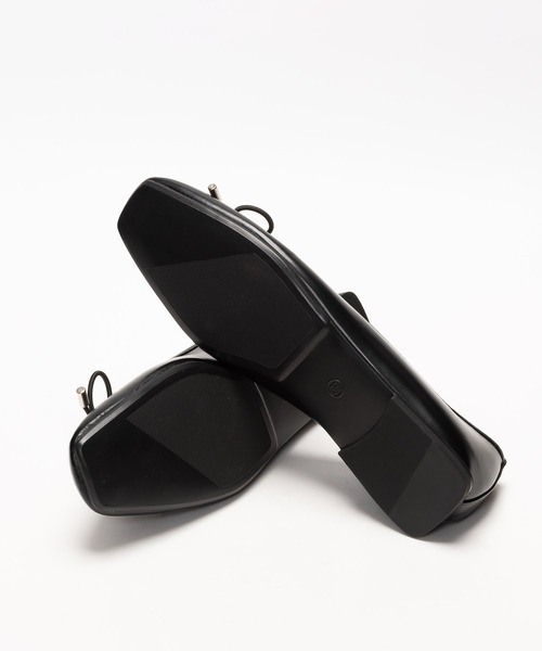 SVEC（シュベック）の「スクエアヒール リボンパンプス / バレエシューズ ballet shoes（パンプス・レディース・ブラック/ホワイト/レッド/ブラック系その他・40/38/37/36/39）」の14枚目の写真