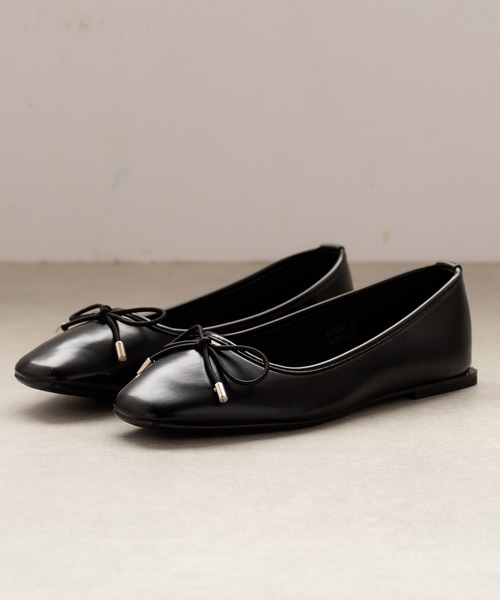 SVEC（シュベック）の「スクエアヒール リボンパンプス / バレエシューズ ballet shoes（パンプス・レディース・ブラック/ホワイト/レッド/ブラック系その他・40/38/37/36/39）」の13枚目の写真