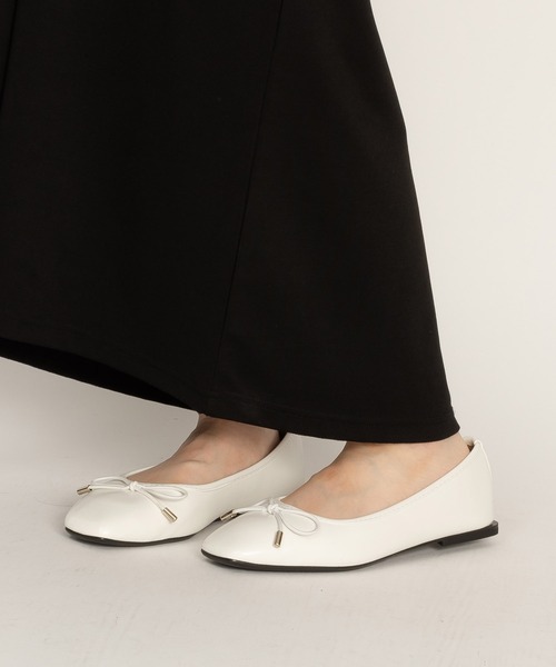 SVEC（シュベック）の「スクエアヒール リボンパンプス / バレエシューズ ballet shoes（パンプス・レディース・ブラック/ホワイト/レッド/ブラック系その他・40/38/37/36/39）」の22枚目の写真