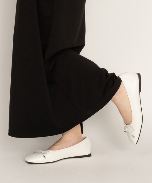 SVEC（シュベック）の「スクエアヒール リボンパンプス / バレエシューズ ballet shoes（パンプス・レディース・ブラック/ホワイト/レッド/ブラック系その他・40/38/37/36/39）」の21枚目の写真