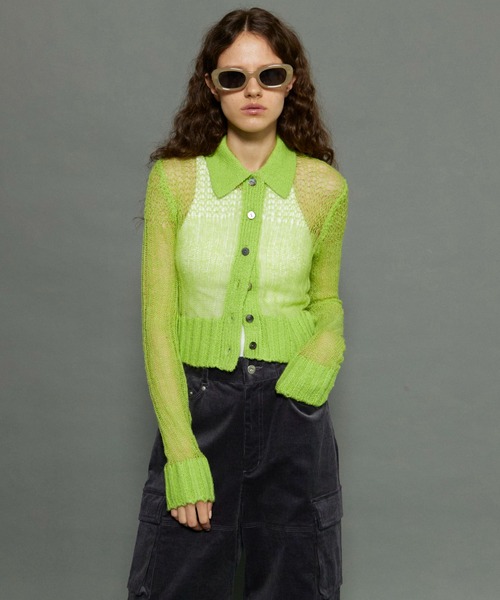 MAISON SPECIAL（メゾンスペシャル）の「Sheer Knit Shirt/シアー