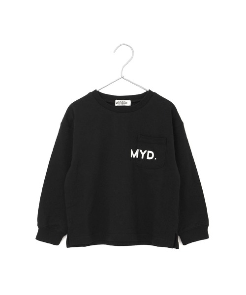 MAKE YOUR DAY(メイクユアデイ)の「MYDロゴベーシック長袖Tシャツ■80~140cm(Tシャツ/カットソー・キッズ・ブラック/グレー/オフホワイト・80/90/100/110/120/130/140)」の2枚目の写真