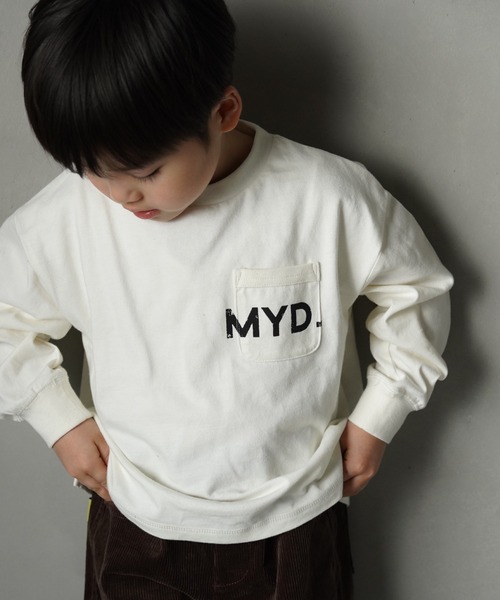 MAKE YOUR DAY(メイクユアデイ)の「MYDロゴベーシック長袖Tシャツ■80~140cm(Tシャツ/カットソー・キッズ・ブラック/グレー/オフホワイト・80/90/100/110/120/130/140)」の20枚目の写真