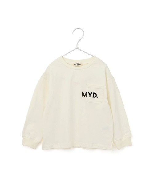 MAKE YOUR DAY(メイクユアデイ)の「MYDロゴベーシック長袖Tシャツ■80~140cm(Tシャツ/カットソー・キッズ・ブラック/グレー/オフホワイト・80/90/100/110/120/130/140)」の4枚目の写真