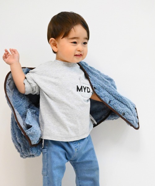 MAKE YOUR DAY(メイクユアデイ)の「MYDロゴベーシック長袖Tシャツ■80~140cm(Tシャツ/カットソー・キッズ・ブラック/グレー/オフホワイト・80/90/100/110/120/130/140)」の15枚目の写真