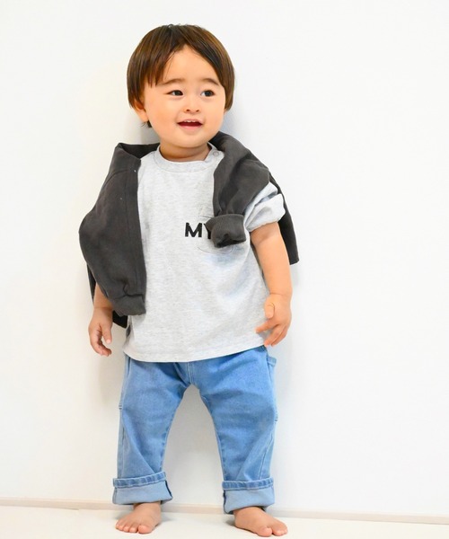 MAKE YOUR DAY(メイクユアデイ)の「MYDロゴベーシック長袖Tシャツ■80~140cm(Tシャツ/カットソー・キッズ・ブラック/グレー/オフホワイト・80/90/100/110/120/130/140)」の16枚目の写真