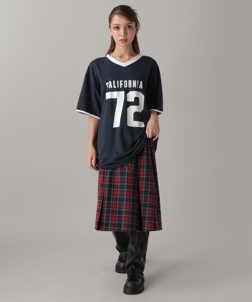 FOREVER 21（フォーエバー トゥエンティーワン）の「【2024FW】チェックプリーツミディスカート（スカート・レディース・グレー/レッド/グリーン・MEDIUM/SMALL）」の19枚目の写真