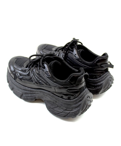 VIVIAN（ヴィヴィアン）の「厚底異素材コンビハイテクダッドスニーカー（スニーカー・レディース・シルバー/ブラック/ゴールド・41/39/37/35）」の15枚目の写真