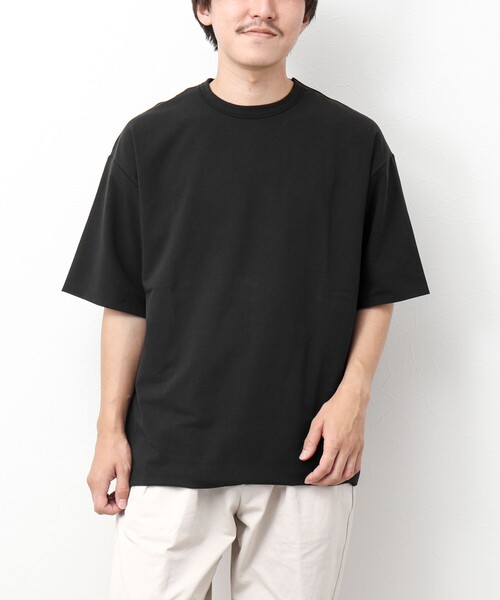 NOLLEY'S goodman(ノーリーズグッドマン)の「ペルー綿 ハイゲージベア天竺 ダブルクロスTシャツ(Tシャツ/カットソー・メンズ・ブラック/ホワイト・L/M)」の21枚目の写真