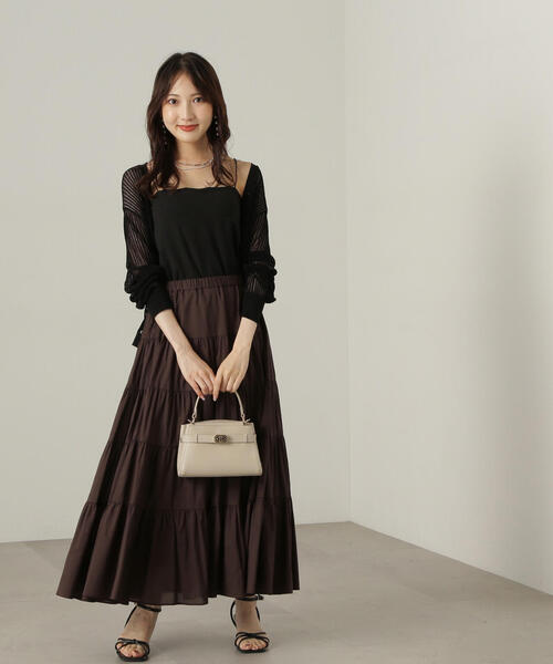 PROPORTION BODY DRESSING(プロポーションボディドレッシング)の「ティアードスカート / 1214220505(スカート・レディース・ブルー/ブラウン/ホワイト・MEDIUM/SMALL)」の11枚目の写真
