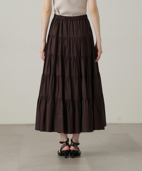 PROPORTION BODY DRESSING(プロポーションボディドレッシング)の「ティアードスカート / 1214220505(スカート・レディース・ブルー/ブラウン/ホワイト・MEDIUM/SMALL)」の14枚目の写真