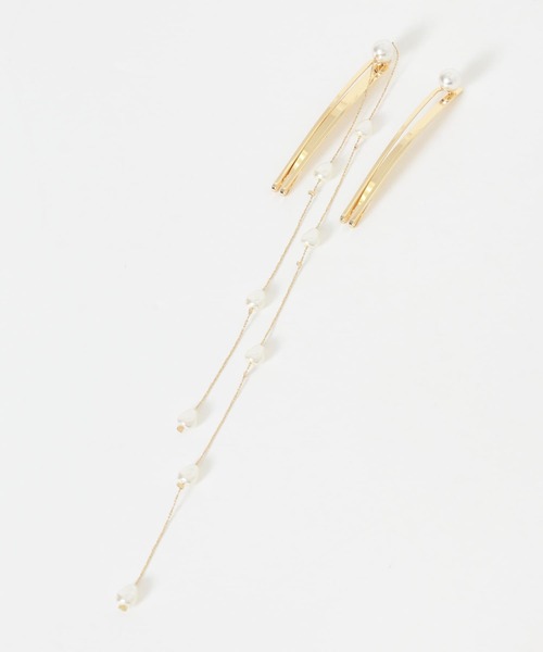 SMELLY（スメリー）の「パールロングチェーン2セットピン（ヘアピン・レディース・ゴールド系その他・-）」の5枚目の写真