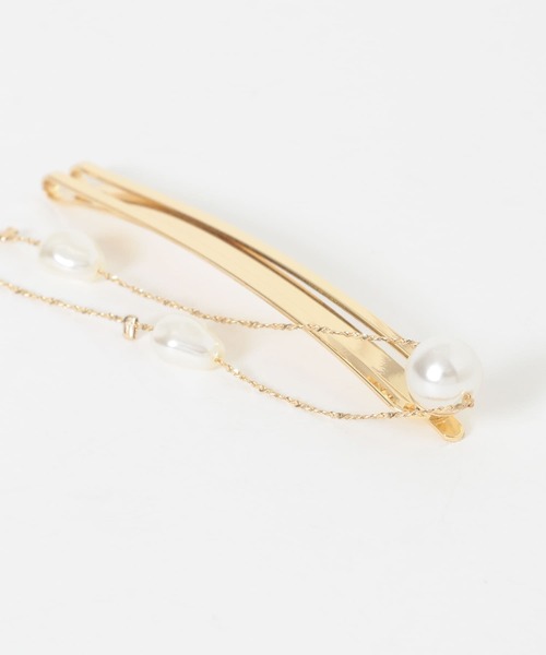 SMELLY（スメリー）の「パールロングチェーン2セットピン（ヘアピン・レディース・ゴールド系その他・-）」の7枚目の写真