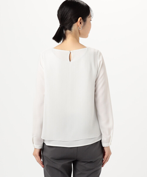 COMME CA ISM / コムサイズム レイヤード風　ブラウス（長袖） レイヤード風 ブラウス （長袖）（12-69CI06-204