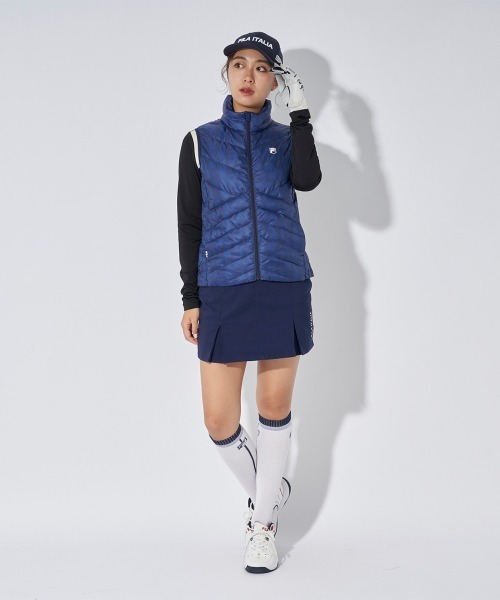 FILA(フィラ)★LADYS_ハイブリッドダウン軽量ペディンベスト_2色 セール】【FILA GOLF】【撥水/保温/ウォッシャブル