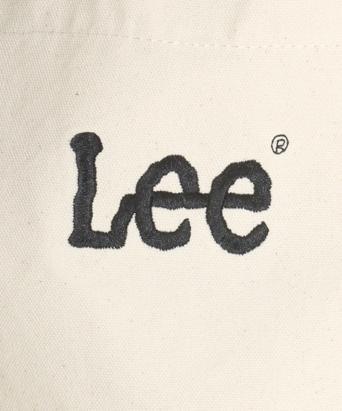 Lee(リー)の「Lee/リー ロゴ ワンポイント刺繍 ビッグショルダーバッグ/ニュースペーパーバッグ/レディース メンズ/大容量(ショルダーバッグ・レディース・ブラック/オフホワイト/シルバー・FREE)」の6枚目の写真