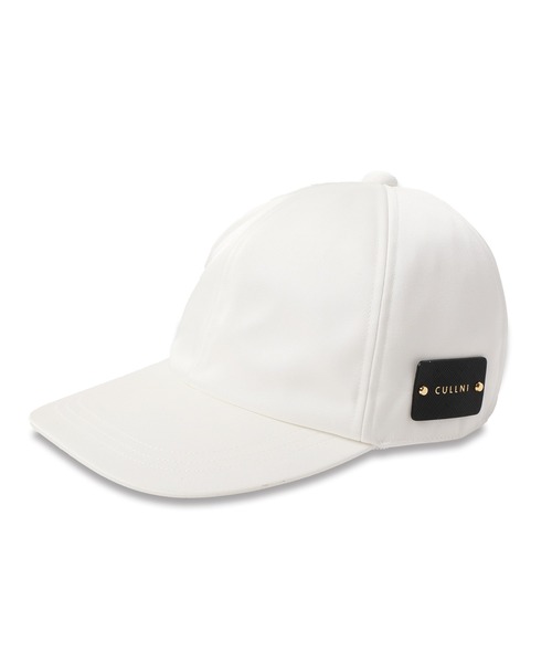 CULLNI（クルニ）の「Luxury Double cross Leather Emblem Cap（キャップ・メンズ・ブラック/ホワイト/グリーン・ONESIZE）」の2枚目の写真