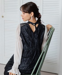 form forma | 【web限定】【小柄さん向けサイズ有】[formformaオリジナル] バックオープン＆アシンメトリーレースドレス/結婚式/パーティー/クルージング/発表会(ドレス)
