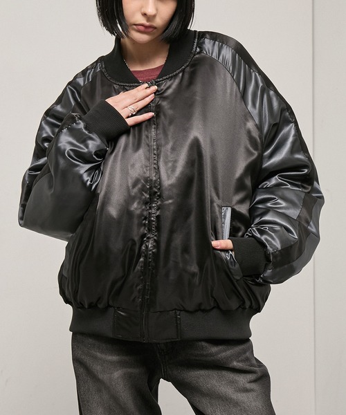 Alfred Alex】Reversible Bomber Jacket / リバーシブル ボンバー