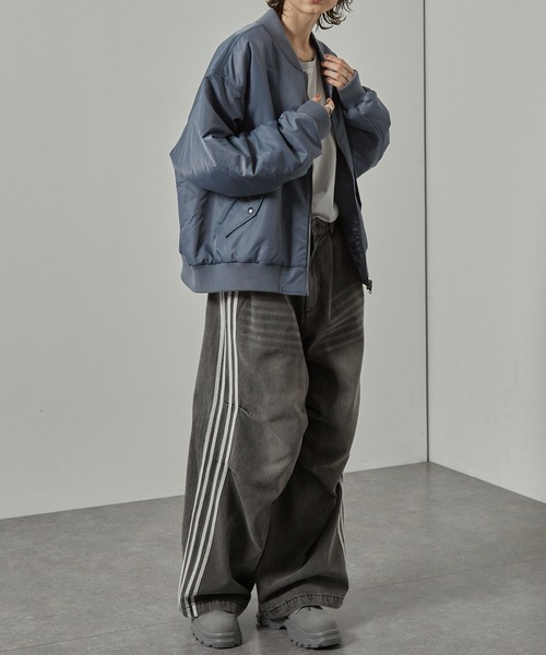 セール】【Alfred Alex】リバーシブルボンバースカジャンMA-1（MA-1