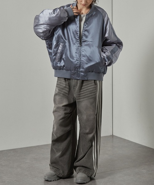 セール】【Alfred Alex】リバーシブルボンバースカジャンMA-1（MA-1