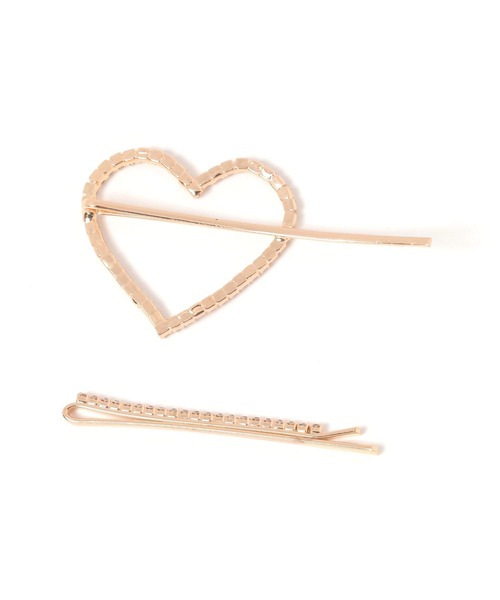 【212】リバティプリント　ハンドメイド　ヘアピン　ねこ　ハート　2個セット leopard oval hairpin 2set / レオパードオーバルヘアピン2個