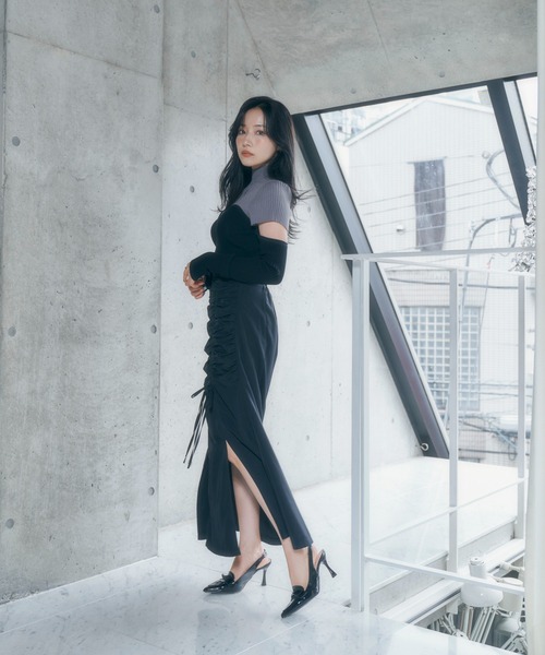 ANDGEEBEE（アンジービー）の「コルセットデザインニット（ニット/セーター・レディース・ホワイト/グレー・FREE）」の14枚目の写真