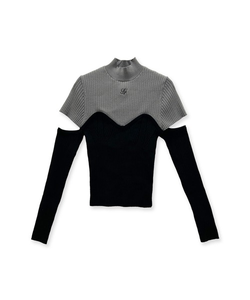 ANDGEEBEE（アンジービー）の「コルセットデザインニット（ニット/セーター・レディース・ホワイト/グレー・FREE）」の15枚目の写真