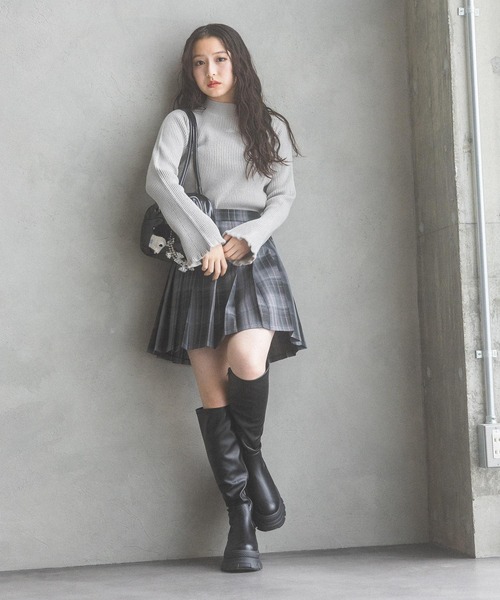 repipi armario（レピピ アルマリオ）の「フレアプチハイリブニット（ニット/セーター・キッズ・その他/ブラック/アイボリー/ブルー系その他/グレー系その他・MEDIUM/SMALL/LARGE）」の22枚目の写真