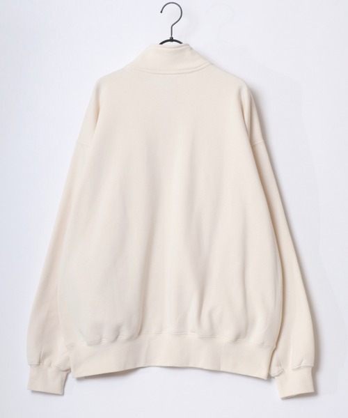 BEN DAVIS(ベンデイビス)の「BEN DAVIS/ベンデイビス HEAVY SWEAT HALF ZIP/オーバーサイズ 裏起毛 ロゴ ワンポイント刺繍 ハーフジップ ヘビー スウェット トレーナー/レディース メンズ(スウェット・メンズ・ネイビー/ブラウン/ブラック/アッシュグレー/オフホワイト/ブルー・M/L/XL)」の13枚目の写真