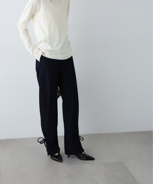 N.（N. Natural Beauty Basic）（エヌエヌナチュラルビューティーベーシック）の「◆【セットアップ対応】サイドストリングパンツ（その他パンツ・レディース・ブルー系その他/ベージュ・SMALL/MEDIUM）」の20枚目の写真