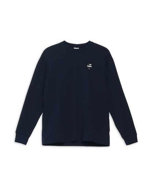 PUMA（プーマ）の「PUMA プーマ メンズ スケートボード PUMAS 長袖 Tシャツ 2（Tシャツ/カットソー・メンズ・ブラック/ホワイト/ネイビー・X-SMALL/XX-LARGE/SMALL/X-LARGE/MEDIUM/LARGE）」の8枚目の写真