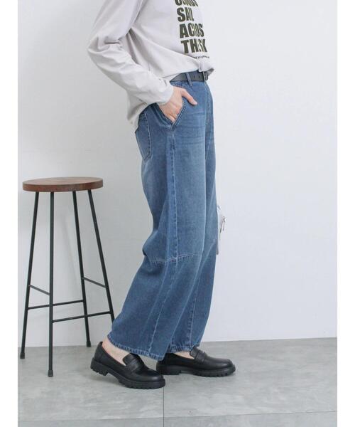 Samansa Mos2 blue（サマンサモスモスブルー）の「【ECO DENIM】カーブパンツ（その他パンツ・レディース・チャコールグレー/ブルー/ネイビー・F）」の12枚目の写真