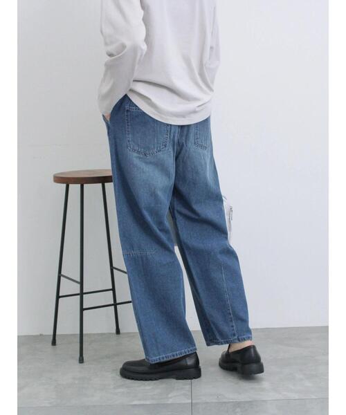 Samansa Mos2 blue（サマンサモスモスブルー）の「【ECO DENIM】カーブパンツ（その他パンツ・レディース・チャコールグレー/ブルー/ネイビー・F）」の13枚目の写真