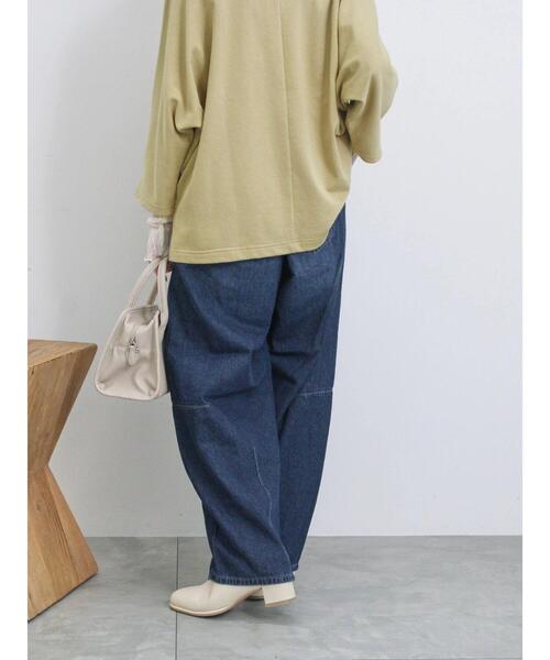 Samansa Mos2 blue（サマンサモスモスブルー）の「【ECO DENIM】カーブパンツ（その他パンツ・レディース・チャコールグレー/ブルー/ネイビー・F）」の20枚目の写真