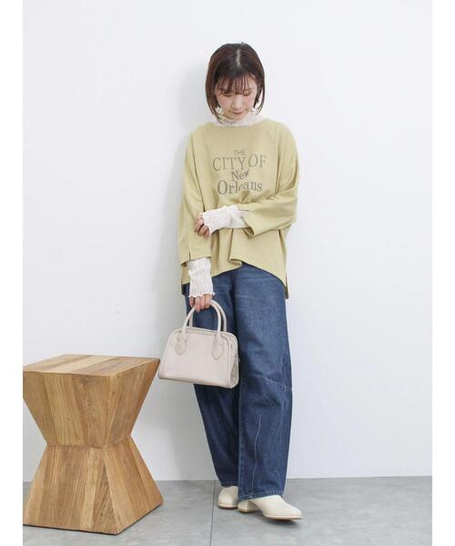 Samansa Mos2 blue（サマンサモスモスブルー）の「【ECO DENIM】カーブパンツ（その他パンツ・レディース・チャコールグレー/ブルー/ネイビー・F）」の21枚目の写真