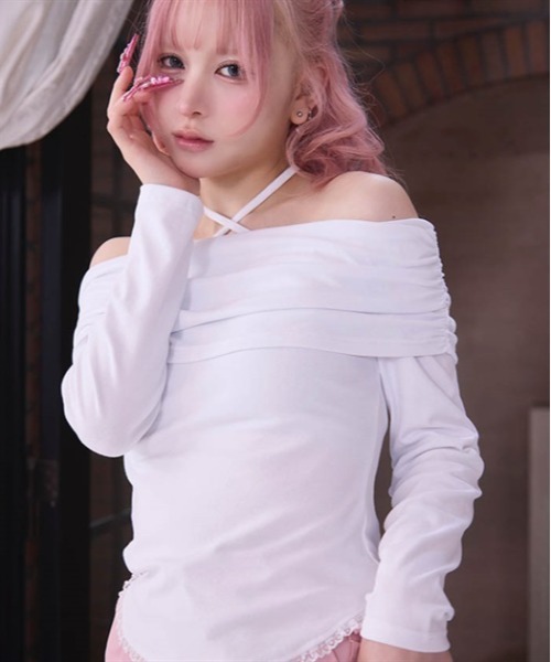 セール】オフショルレーストップス（Tシャツ/カットソー