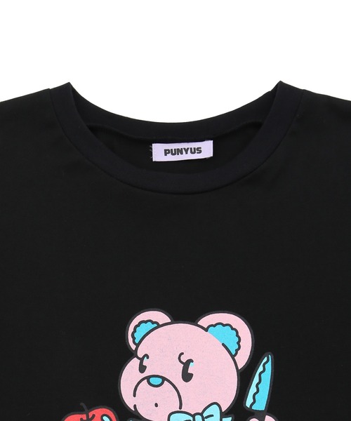 PUNYUS（プニュズ）の「ベアプリントビッグロンＴ（Tシャツ/カットソー・レディース・ブラック/ホワイト・3/4）」の19枚目の写真