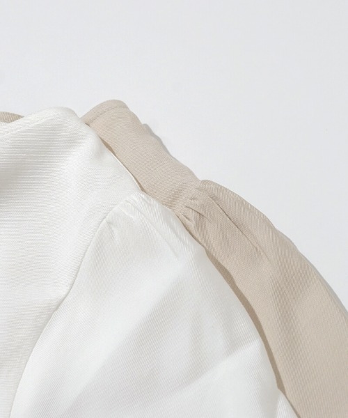 flower（フラワー）の「キャンディースリーブブラウス3（シャツ/ブラウス・レディース・ホワイト/ベージュ・FREE）」の14枚目の写真