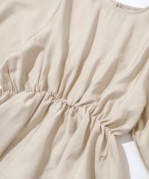 flower（フラワー）の「キャンディースリーブブラウス3（シャツ/ブラウス・レディース・ホワイト/ベージュ・FREE）」の19枚目の写真