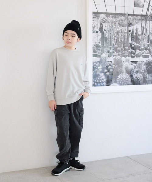 GLOBAL WORK（グローバルワーク）の「あったかスゴラクストレッチカーゴパンツ/115796（カーゴパンツ・キッズ・ブラック/カーキ/ブラック系その他/ブルー・120cm/130cm/140cm/150cm/160cm/170cm）」の2枚目の写真