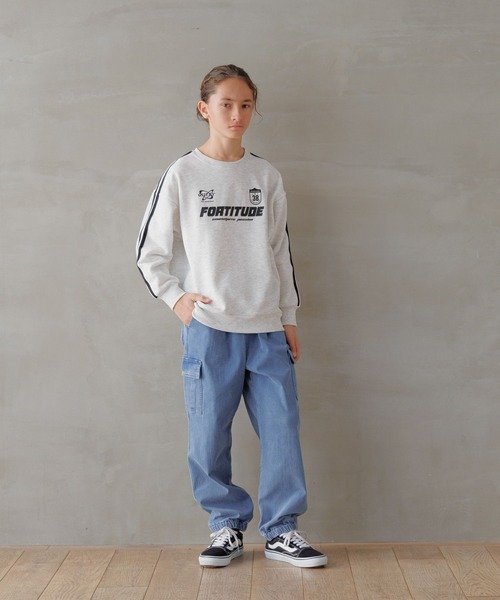 GLOBAL WORK（グローバルワーク）の「あったかスゴラクストレッチカーゴパンツ/115796（カーゴパンツ・キッズ・ブラック/カーキ/ブラック系その他/ブルー・120cm/130cm/140cm/150cm/160cm/170cm）」の11枚目の写真