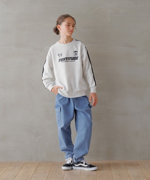 GLOBAL WORK（グローバルワーク）の「あったかスゴラクストレッチカーゴパンツ/115796（カーゴパンツ・キッズ・ブラック/カーキ/ブラック系その他/ブルー・120cm/130cm/140cm/150cm/160cm/170cm）」の12枚目の写真