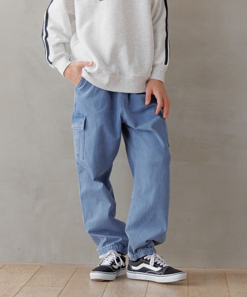 GLOBAL WORK（グローバルワーク）の「あったかスゴラクストレッチカーゴパンツ/115796（カーゴパンツ・キッズ・ブラック/カーキ/ブラック系その他/ブルー・120cm/130cm/140cm/150cm/160cm/170cm）」の13枚目の写真