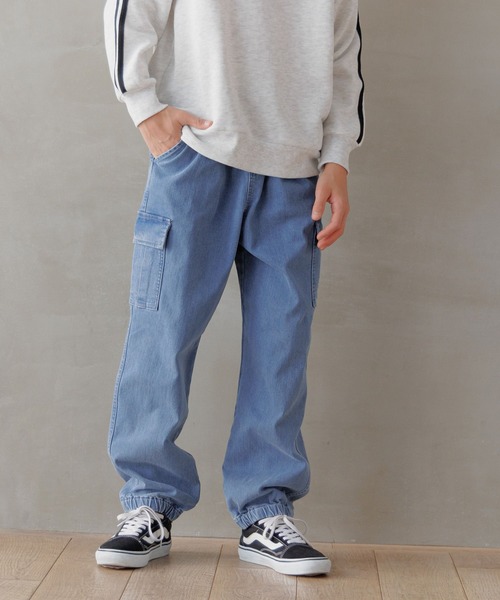 GLOBAL WORK（グローバルワーク）の「あったかスゴラクストレッチカーゴパンツ/115796（カーゴパンツ・キッズ・ブラック/カーキ/ブラック系その他/ブルー・120cm/130cm/140cm/150cm/160cm/170cm）」の14枚目の写真