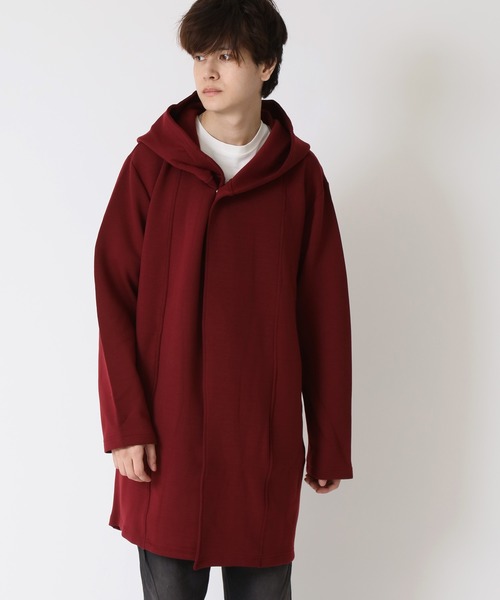 ARCADE（アーケード）の「フード ロングカーディガン (コーディガン)　Lock Hearsen（カーディガン/ボレロ・メンズ・ブラック/カーキ/ワイン・L/XL/M）」の4枚目の写真