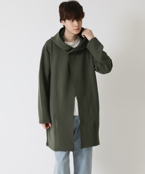 ARCADE（アーケード）の「フード ロングカーディガン (コーディガン)　Lock Hearsen（カーディガン/ボレロ・メンズ・ブラック/カーキ/ワイン・L/XL/M）」の6枚目の写真