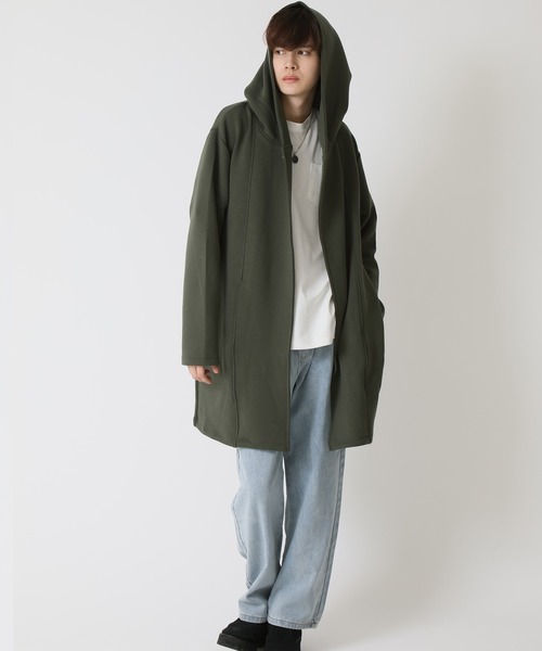 ARCADE（アーケード）の「フード ロングカーディガン (コーディガン)　Lock Hearsen（カーディガン/ボレロ・メンズ・ブラック/カーキ/ワイン・L/XL/M）」の7枚目の写真